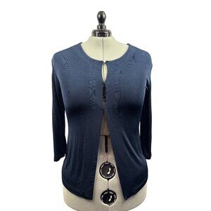 Women’s Chico’s Travelers Size 2XL Navy Cardigan with Invisible Buttons